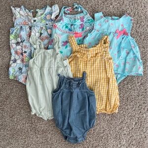 Baby girl yellow romper